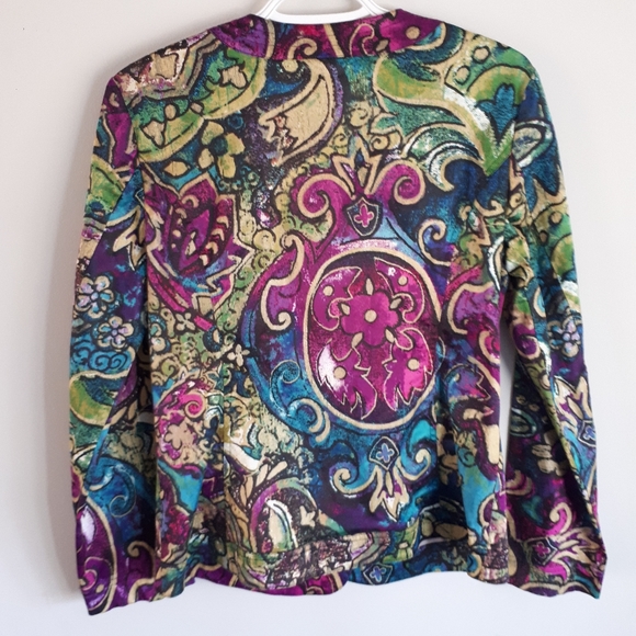 Colourful Patterned Jacket size 4 - Picture 2 of 8